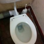 Replacement Toilet and Soil Pipe in Canal Street, Oxford