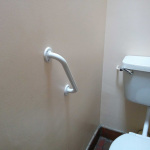 Toilet Handrail in Canal Street, Oxford