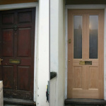 New Oak Door with Locks and Letterbox in Wytham Street, Oxford