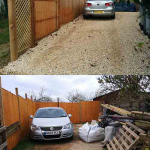 New Fence and Gravel Drive in Leafield